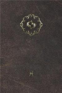 Monogram Pisces Notebook