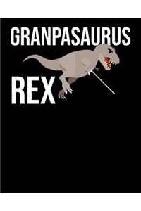 Granpasaurus Rex: Funny Grandpasaurus Rex T-Rex Awesome Grandpa Dinosaur 2020-2021 Weekly Planner & Gratitude Journal (110 Pages, 8" x 10") Blank Sections For Writing