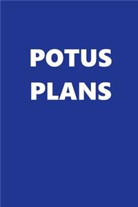 2020 Daily Planner POTUS Plans Text Blue White 388 Pages