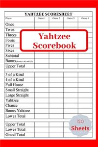 Yahtzee Scorebook