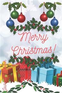 Merry Christmas Journal Notebook