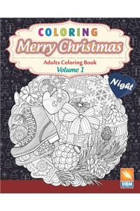 Coloring - Merry Christmas - Volume 1 - night