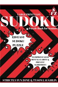 Large Print Easy Sudoku Puzzle Book for Seniors