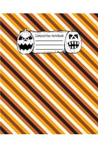 Abstract Halloween Pattern Volume 10 College Ruled Journal