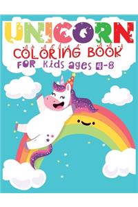 Unicorn Coloring Book For Kids Ages 4-8