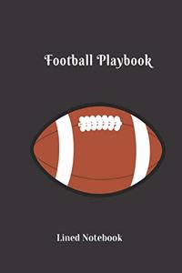 Football Playbook Lined Notebook