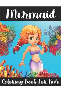 Mermaid Coloring Book For Kids