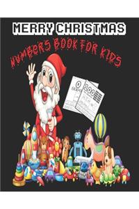 merry christmas numbers book for kids