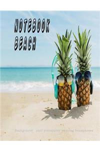 Notebook Beach Background