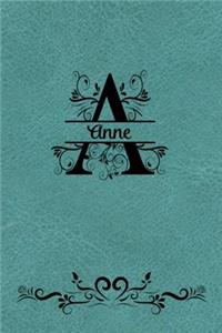 Split Letter Personalized Name Journal - Anne