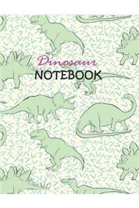 Dinosaur Notebook: Journal of Memories (8.5 X 11) Lined and Dated Notebooks Professional Design Pattern Dinosaur Notebooks