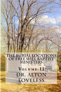 Burial Locations of Free Will Baptist Ministers