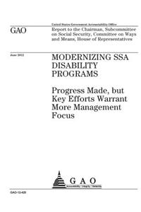 Modernizing SSA disability programs