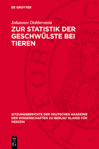 Zur Statistik Der Geschwülste Bei Tieren