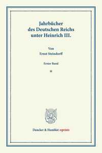 Jahrbucher Des Deutschen Reichs Unter Heinrich III