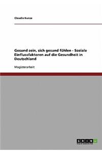 Gesund sein, sich gesund fühlen - Soziale Einflussfaktoren auf die Gesundheit in Deutschland