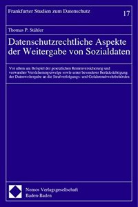 Datenschutzrechtliche Aspekte Der Weitergabe Von Sozialdaten