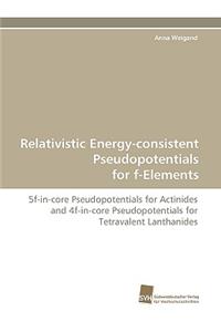 Relativistic Energy-Consistent Pseudopotentials for F-Elements