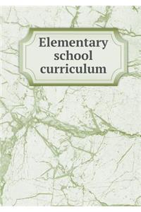 Elementary school curriculum