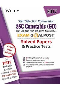 Wileys SSC Constable (GD) Exam Goalpost Solved Papers & Practice Tests