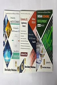Macroeconomics And Indian Economic Development With Supplementary Material (Set Of 3 Books) Class 12 By Subhash Dey (2023 To 2024)