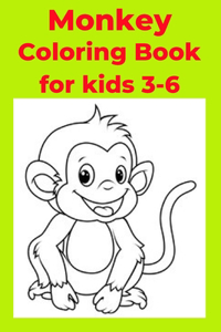 Monkey Coloring Book for kids 3-6