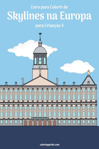 Livro para Colorir de Skylines na Europa para Crianças 3