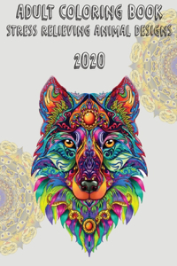 Adult Coloring Book Stress Relieving Animal Designs 2020