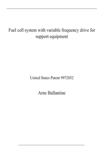 Fuel cell system with variable frequency drive for support equipment