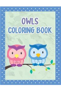 Owls Coloring Book