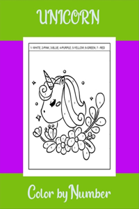 Unicorn color by number