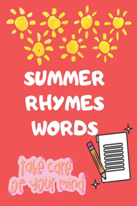 Summer Rhyming Words