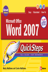 Microsoft Office Word 2007 Quicksteps