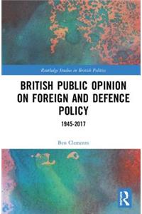 British Public Opinion on Foreign and Defence Policy