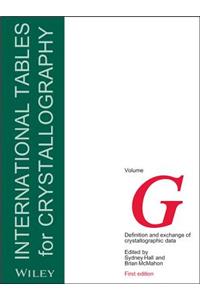 International Tables for Crystallography, Definition and Exchange of Crystallographic Data