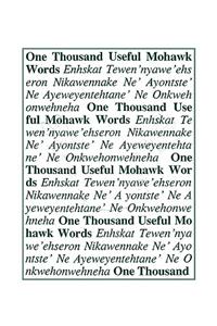 One Thousand Useful Mohawk Words