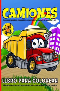 Camiones Libro De Ccolorear Para Niños