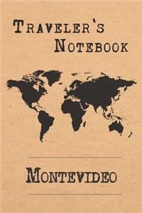 Traveler's Notebook Montevideo: 6x9 Travel Journal or Diary with prompts, Checklists and Bucketlists perfect gift for your Trip to Montevideo (Uruguay) for every Traveler