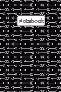 Notebook: 6 x 9, Wide Ruled, 120 pages, Journal, Diary, Composition Book, Arrows