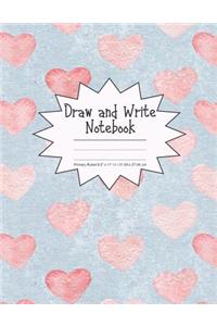 Draw and Write Notebook Primary Ruled 8.5 x 11 in / 21.59 x 27.94 cm