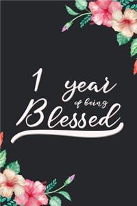 Blessed 1st Birthday Journal