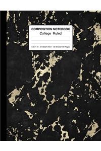 Composition Notebook College Ruled 8.5x11 In 21.59x27.94 50 Sheets/100 Pages