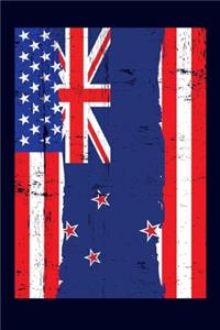 Kiwi American Flag Notebook