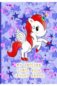 My Unicorn Comic Book Layout Paper