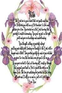 Mother I Love You - Irises Journal