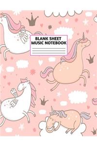 Blank Sheet Music Notebook
