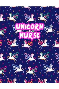 Unicorn Nurse: Cute Journal Notebook for Nursing Student and Practitioner with Large 8.5 x 11 Blank Ruled White Paper (Perfect for School, Medical, Clinical and Ho