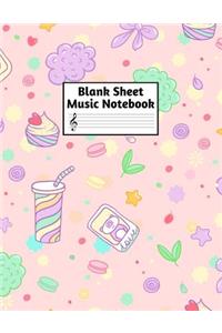 Blank Sheet Music Notebook