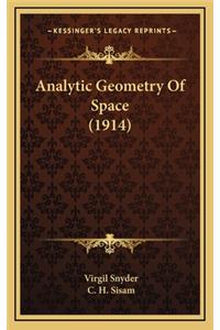 Analytic Geometry of Space (1914)