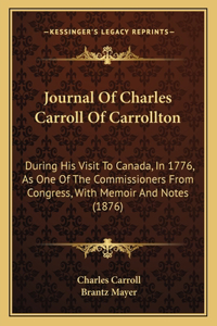 Journal Of Charles Carroll Of Carrollton